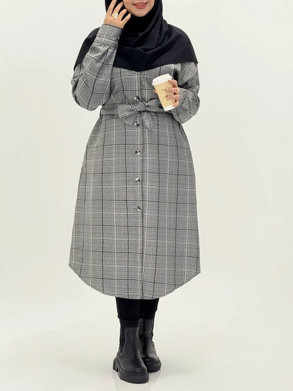 3564-مانتو پاییزه شایلین